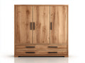 Armadio-Legno-160x58x185 cm-Rovere naturale-Contemporaneo