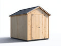 Casetta da giardino-Legno-Metallo-220x170x220 cm-Naturale-Antracite-Rustico