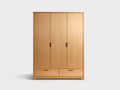 Armadio-Legno-132x54x192 cm-Rovere miele-Moderno nordico