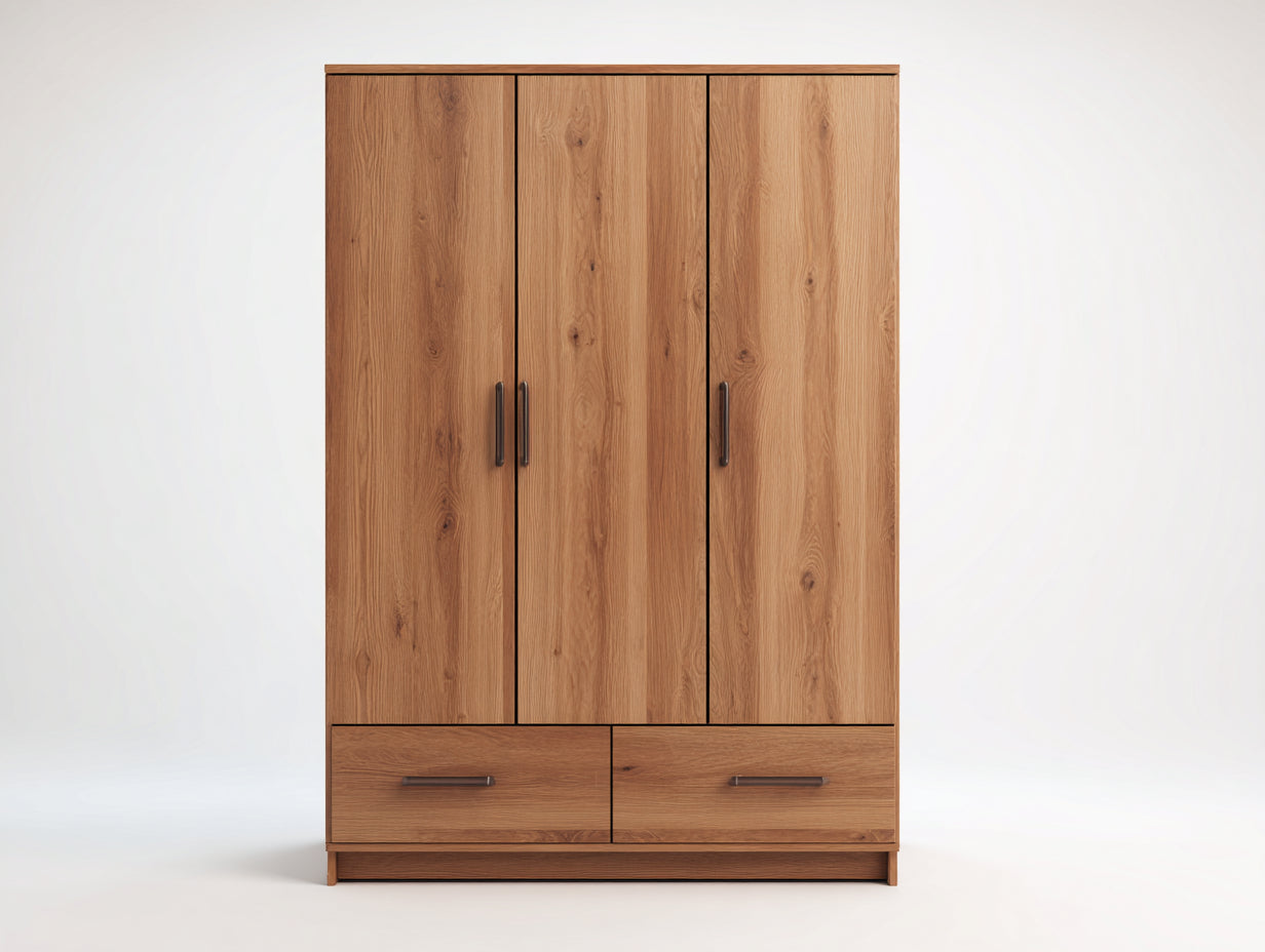 Armadio-Legno-150x56x200 cm-Rovere caldo-Moderno