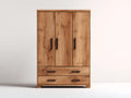 Armadio-Legno-130x55x195 cm-Rovere rustico-Industriale